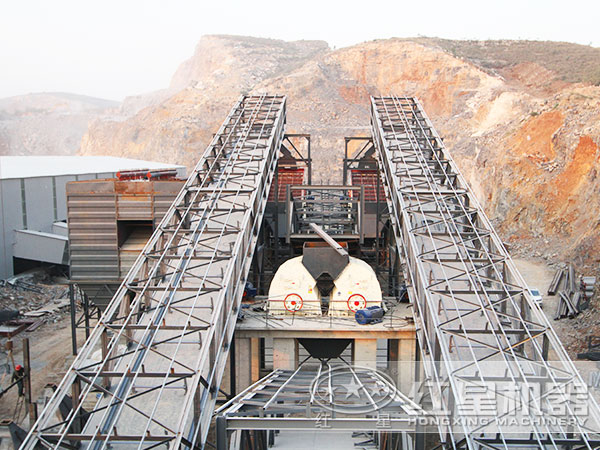 錘破制砂生產現場 錘破制砂生產現場