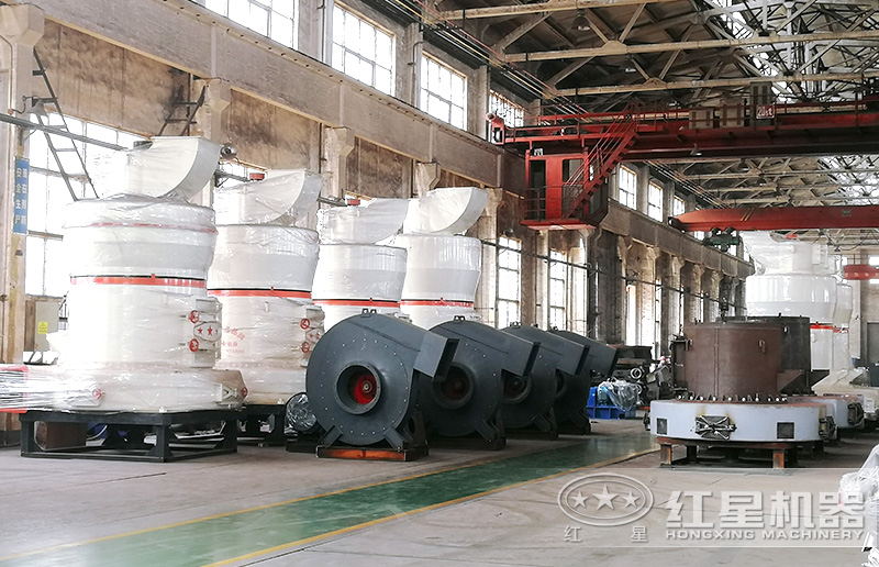 紅星機(jī)器磨粉機(jī)車(chē)間實(shí)拍，全部是自主生產(chǎn)